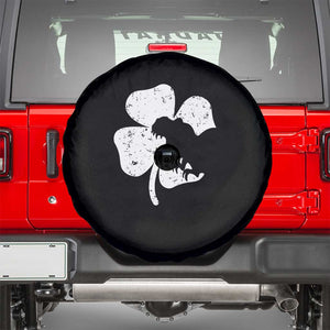 St Patricks Day Dinosaur Rex Spare Tire Cover Dino in Lucky Shamrock TS02 Black Print Your Wear
