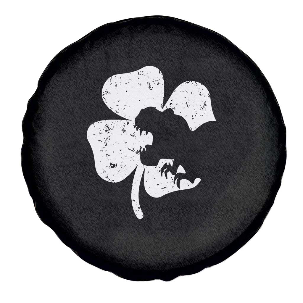 St Patricks Day Dinosaur Rex Spare Tire Cover Dino in Lucky Shamrock TS02 Print Your Wear