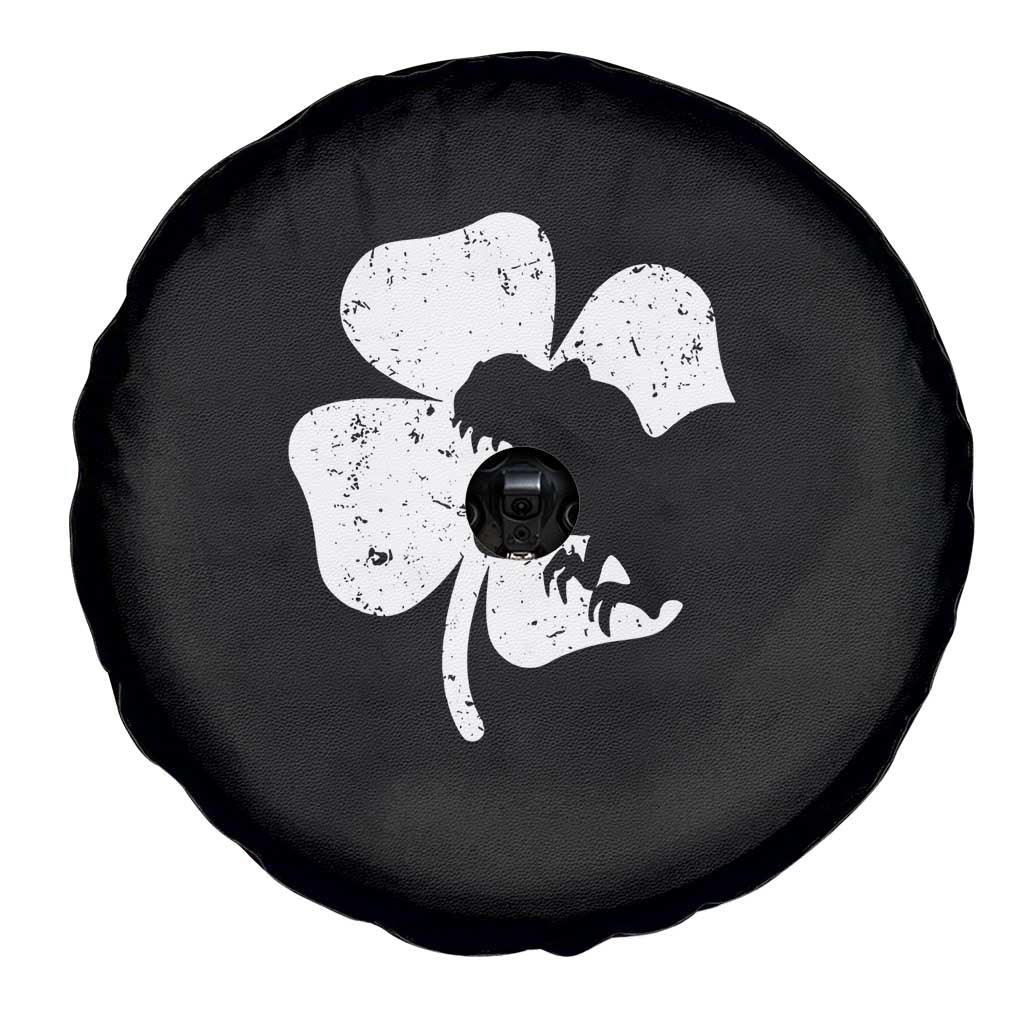 St Patricks Day Dinosaur Rex Spare Tire Cover Dino in Lucky Shamrock TS02 Print Your Wear