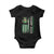 Funny St Patrick's Day Trump 2025 Baby Onesie Beer Drinking Day American Flag Vintage TS02 Black Print Your Wear