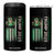 Funny St Patrick's Day Trump 2025 4 in 1 Can Cooler Tumbler Beer Drinking Day American Flag Vintage TS02 One Size: 16 oz Black Print Your Wear