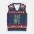 Funny St Patrick's Day Trump 2025 V-Neck Knit Sweater Vest Beer Drinking Day American Flag Vintage TS02 Navy Red Print Your Wear