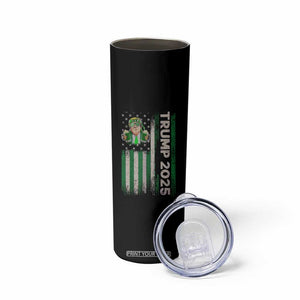Funny St Patrick's Day Trump 2025 Skinny Tumbler Beer Drinking Day American Flag Vintage TS02 Print Your Wear