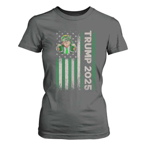 Funny St Patrick's Day Trump 2025 T Shirt For Women Beer Drinking Day American Flag Vintage TS02 Dark Heather Print Your Wear