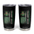 Funny St Patrick's Day Trump 2025 Tumbler Cup Beer Drinking Day American Flag Vintage TS02 Black Print Your Wear