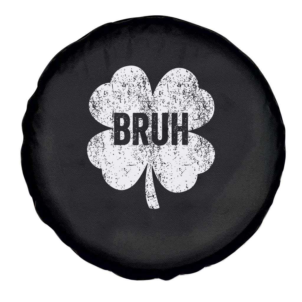 Funny St Patricks Day Bruh Spare Tire Cover Lucky Shamrock Vintage TS02 Print Your Wear