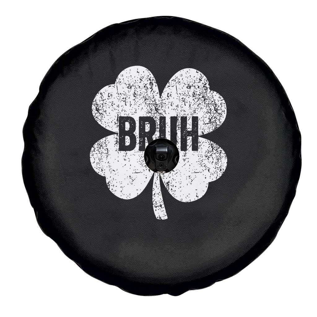 Funny St Patricks Day Bruh Spare Tire Cover Lucky Shamrock Vintage TS02 Print Your Wear
