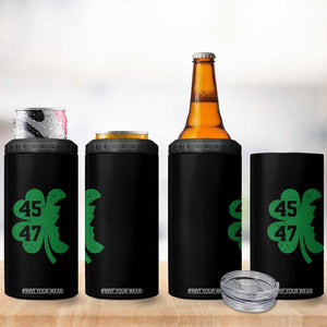 Funny St Patrick's Day Trump 45 47 4 in 1 Can Cooler Tumbler US President Lucky Shamrock TS02 Print Your Wear