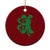 Funny St Patrick's Day Trump 45 47 Ceramic Ornament US President Lucky Shamrock TS02 1pc Red Print Your Wear