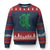 Funny St Patrick's Day Trump 45 47 Ugly Christmas Sweater US President Lucky Shamrock TS02 Navy Red Print Your Wear