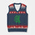 Funny St Patrick's Day Trump 45 47 V-Neck Knit Sweater Vest US President Lucky Shamrock TS02 Navy Red Print Your Wear