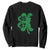 Funny St Patrick's Day Trump 45 47 Sweatshirt US President Lucky Shamrock TS02 Black Print Your Wear