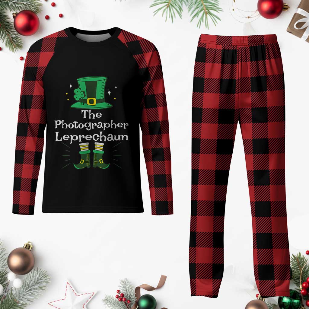 The Photographer Leprechaun Matching Group Plaid Pajama Set Festive St Patricks Day Squad Photographers TS02 Buffalo Plaid Print Your Wear