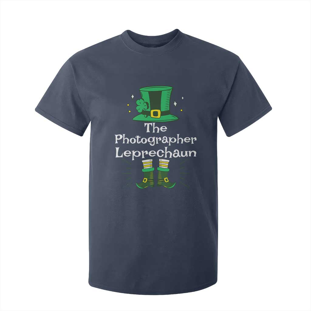 The Photographer Leprechaun Matching Group T Shirt For Kid Festive St Patricks Day Squad Photographers TS02 Navy Print Your Wear