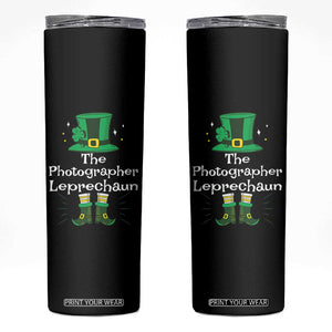 The Photographer Leprechaun Matching Group Skinny Tumbler Festive St Patricks Day Squad Photographers TS02 Black Print Your Wear