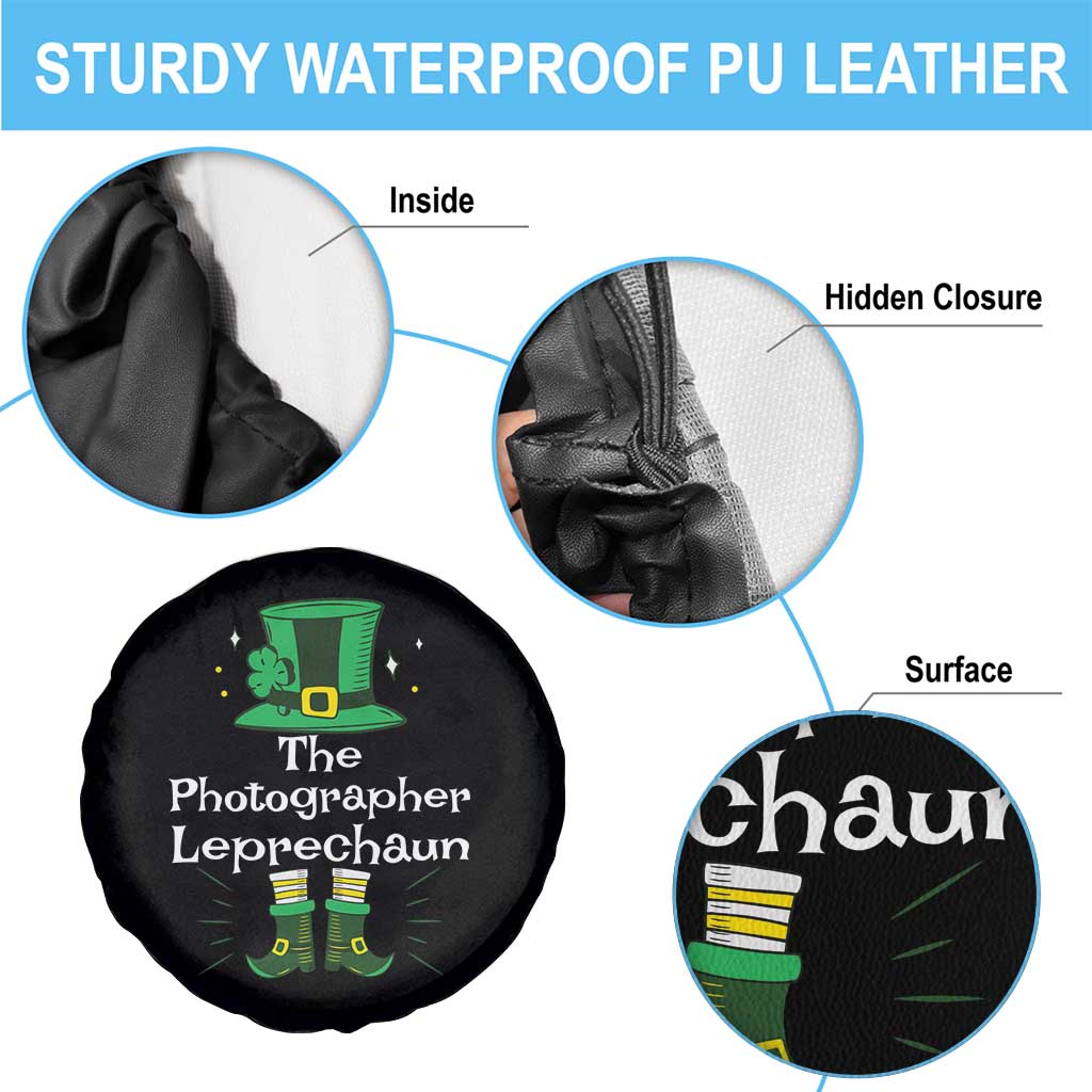 The Photographer Leprechaun Matching Group Spare Tire Cover Festive St Patricks Day Squad Photographers TS02 Print Your Wear