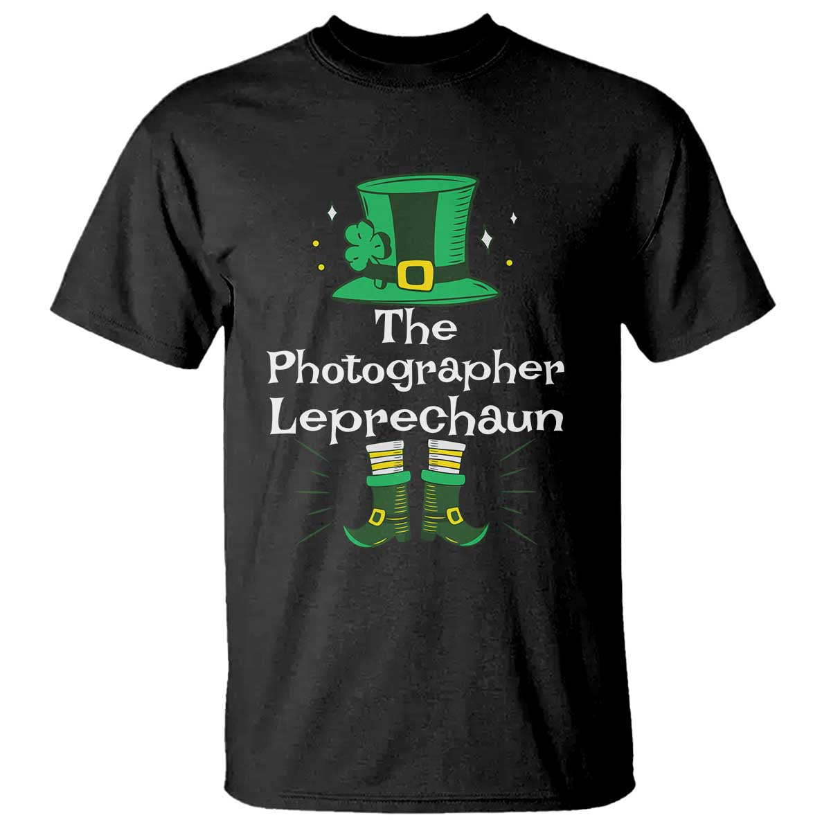 The Photographer Leprechaun Matching Group T Shirt Festive St Patricks Day Squad Photographers TS02 Black Print Your Wear