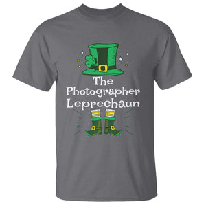 The Photographer Leprechaun Matching Group T Shirt Festive St Patricks Day Squad Photographers TS02 Charcoal Print Your Wear