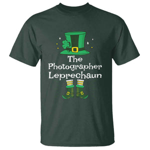 The Photographer Leprechaun Matching Group T Shirt Festive St Patricks Day Squad Photographers TS02 Dark Forest Green Print Your Wear