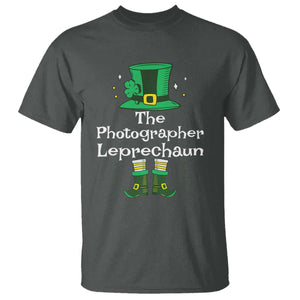 The Photographer Leprechaun Matching Group T Shirt Festive St Patricks Day Squad Photographers TS02 Dark Heather Print Your Wear
