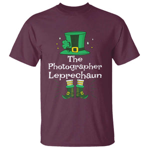 The Photographer Leprechaun Matching Group T Shirt Festive St Patricks Day Squad Photographers TS02 Maroon Print Your Wear