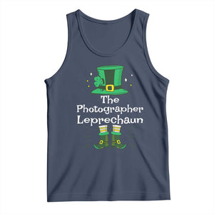 The Photographer Leprechaun Matching Group Tank Top Festive St Patricks Day Squad Photographers TS02 Navy Print Your Wear