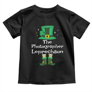 The Photographer Leprechaun Matching Group Toddler T Shirt Festive St Patricks Day Squad Photographers TS02 Black Print Your Wear