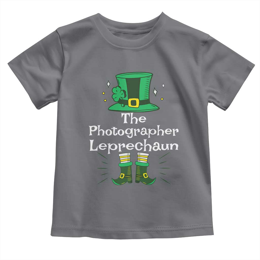 The Photographer Leprechaun Matching Group Toddler T Shirt Festive St Patricks Day Squad Photographers TS02 Charcoal Print Your Wear
