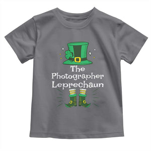The Photographer Leprechaun Matching Group Toddler T Shirt Festive St Patricks Day Squad Photographers TS02 Charcoal Print Your Wear