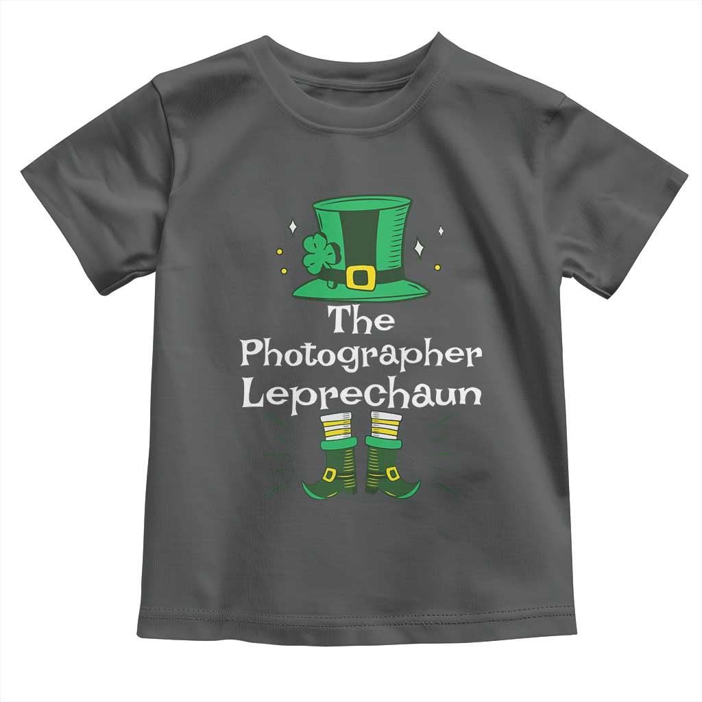 The Photographer Leprechaun Matching Group Toddler T Shirt Festive St Patricks Day Squad Photographers TS02 Dark Heather Print Your Wear