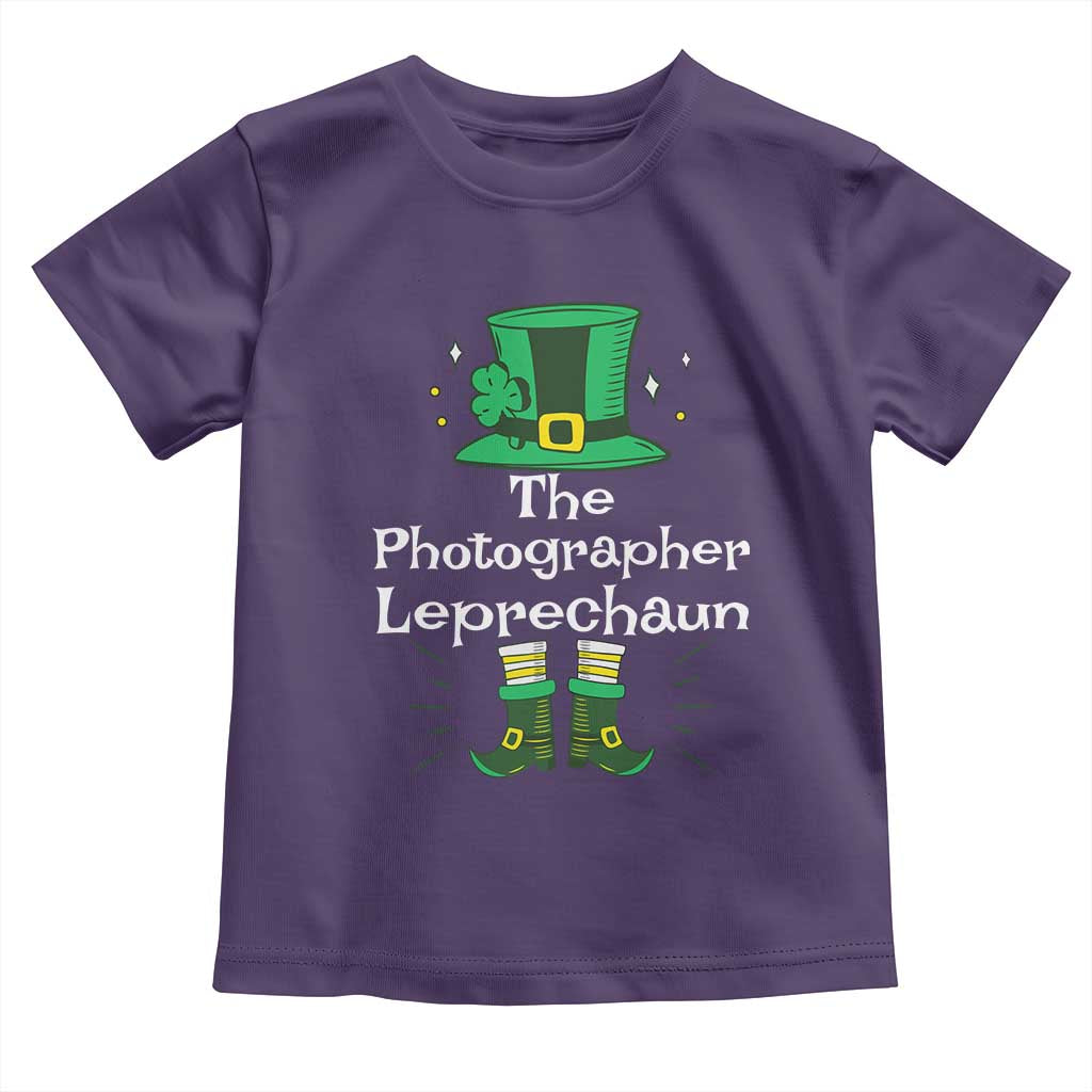 The Photographer Leprechaun Matching Group Toddler T Shirt Festive St Patricks Day Squad Photographers TS02 Purple Print Your Wear
