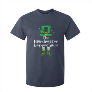 The Hairdresser Leprechaun Matching Group T Shirt For Kid Festive St Patricks Day Squad Hairdressers TS02 Navy Print Your Wear