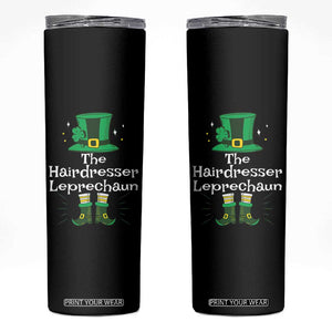 The Hairdresser Leprechaun Matching Group Skinny Tumbler Festive St Patricks Day Squad Hairdressers TS02 Black Print Your Wear
