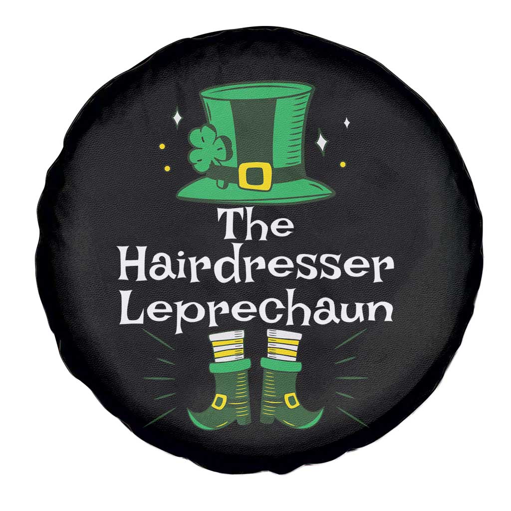 The Hairdresser Leprechaun Matching Group Spare Tire Cover Festive St Patricks Day Squad Hairdressers TS02 Print Your Wear