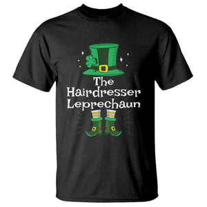 The Hairdresser Leprechaun Matching Group T Shirt Festive St Patricks Day Squad Hairdressers TS02 Black Print Your Wear