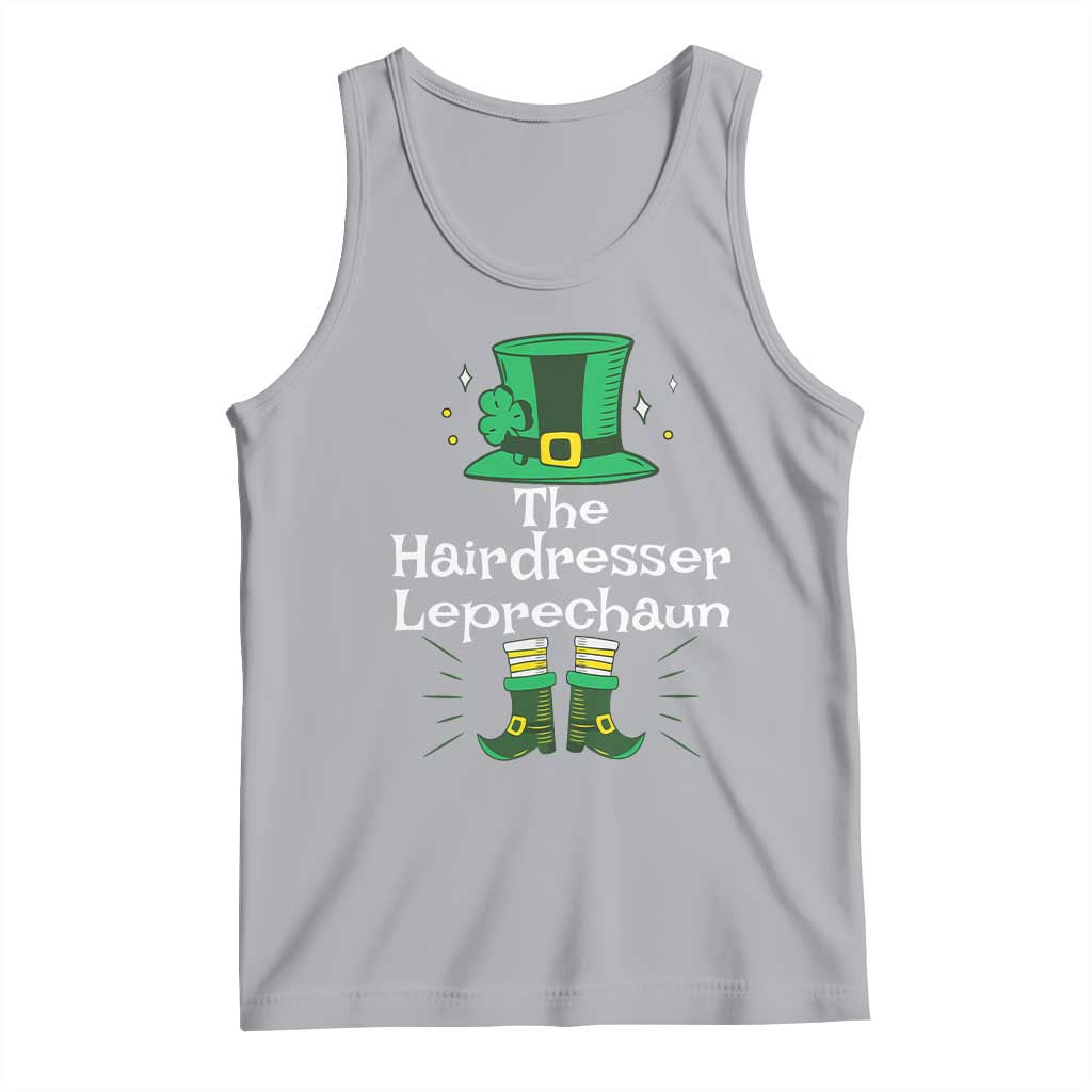 The Hairdresser Leprechaun Matching Group Tank Top Festive St Patricks Day Squad Hairdressers TS02 Athletic Heather Print Your Wear