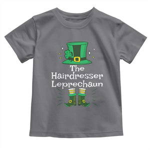 The Hairdresser Leprechaun Matching Group Toddler T Shirt Festive St Patricks Day Squad Hairdressers TS02 Charcoal Print Your Wear