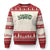St Patricks Day Lucky Shamrock Ugly Christmas Sweater Vintage Minimalist TS02 Beige Red Print Your Wear