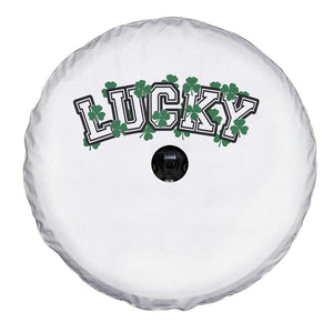 St Patricks Day Lucky Shamrock Spare Tire Cover Vintage Minimalist TS02 Print Your Wear