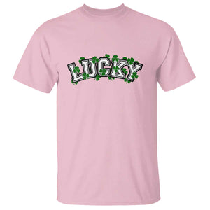 St Patricks Day Lucky Shamrock T Shirt Vintage Minimalist TS02 Light Pink Print Your Wear