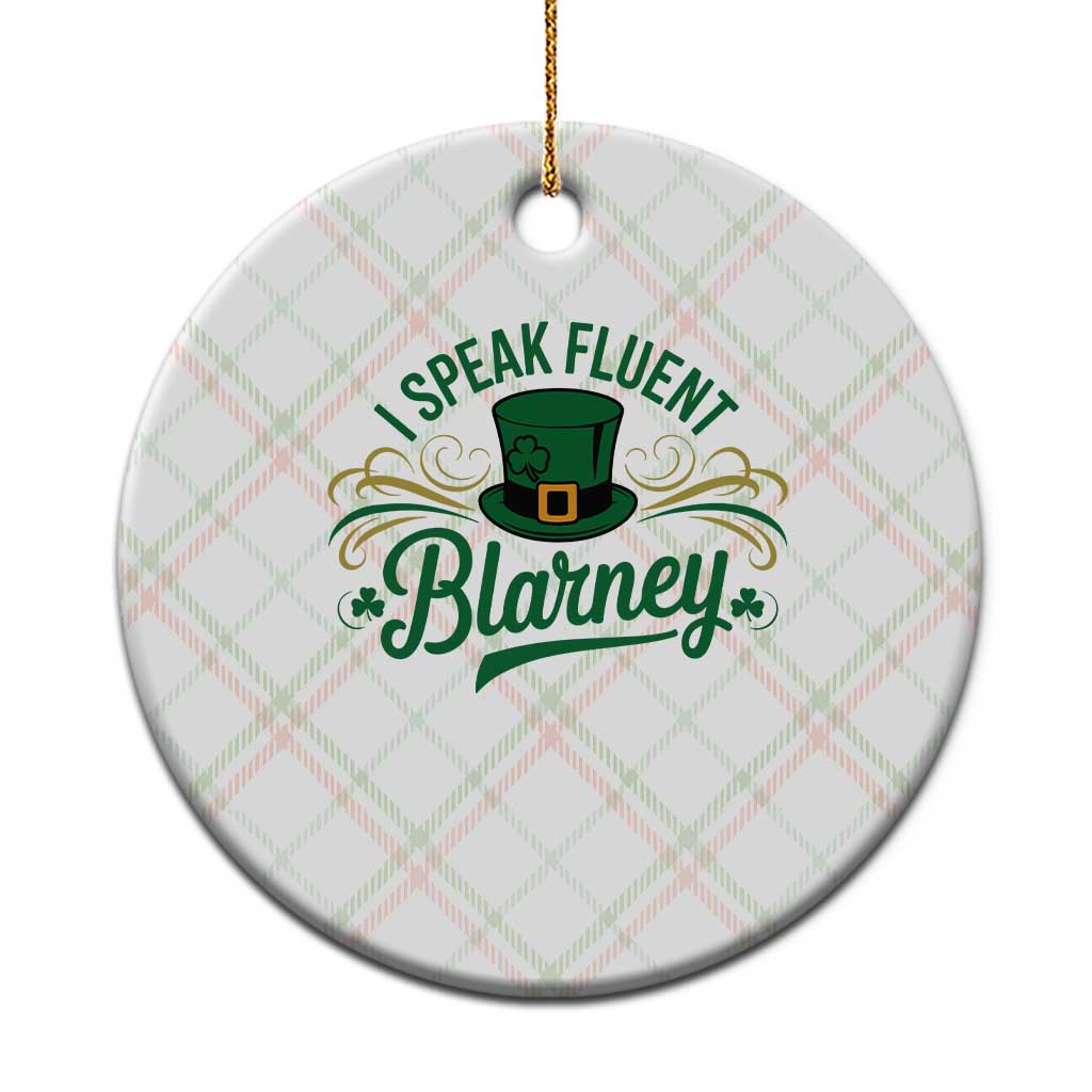 I Speak The Blarney Ceramic Ornament Funny Irish St. Patricks Day TS02 1pc Christmas Plaid Print Your Wear