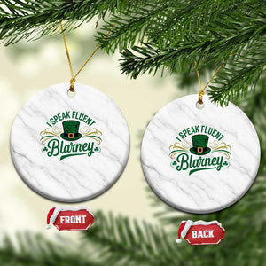 I Speak The Blarney Ceramic Ornament Funny Irish St. Patricks Day TS02 1pc White Marble Print Your Wear