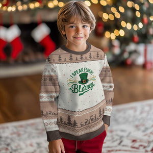 I Speak The Blarney Ugly Christmas Sweater Funny Irish St. Patricks Day TS02 Mocha Mousse Print Your Wear