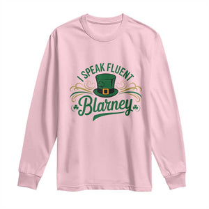 I Speak The Blarney Long Sleeve Shirt Funny Irish St. Patricks Day TS02 Light Pink Print Your Wear