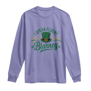I Speak The Blarney Long Sleeve Shirt Funny Irish St. Patricks Day TS02 Violet Print Your Wear