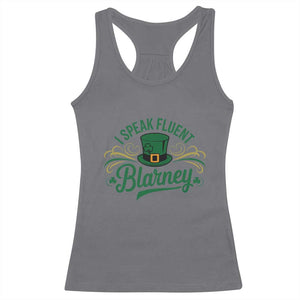 I Speak The Blarney Racerback Tank Top Funny Irish St. Patricks Day TS02 Charcoal Print Your Wear