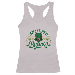 I Speak The Blarney Racerback Tank Top Funny Irish St. Patricks Day TS02 Ice Gray Print Your Wear