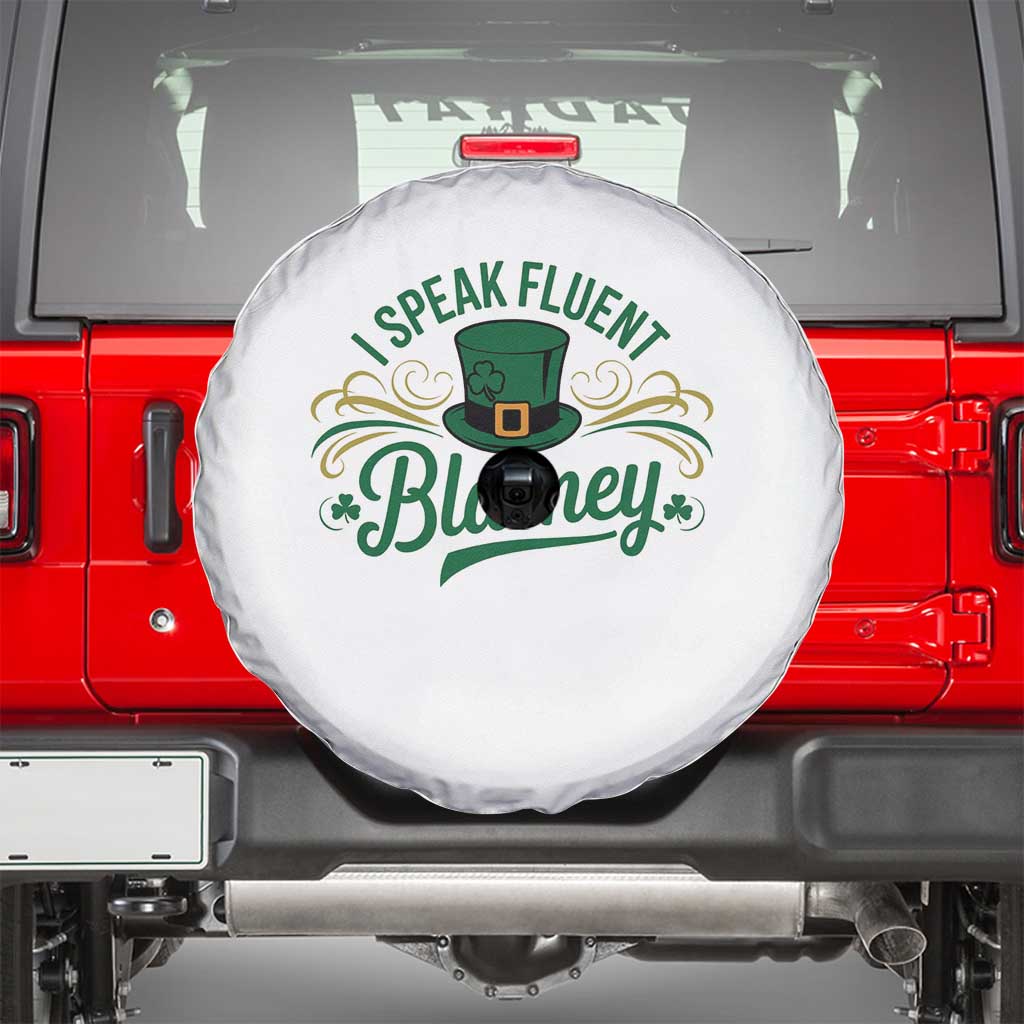 I Speak The Blarney Spare Tire Cover Funny Irish St. Patricks Day TS02 White Print Your Wear