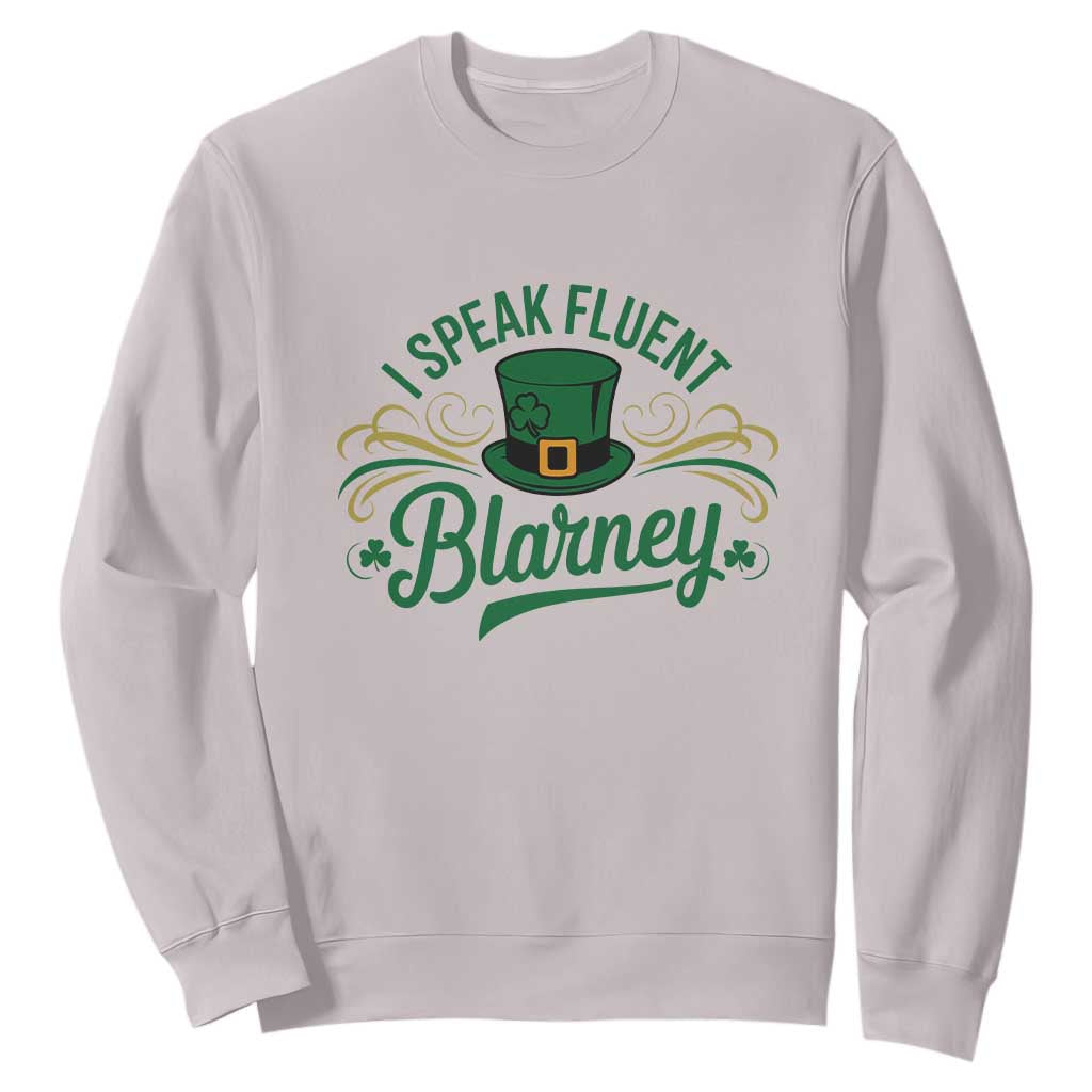 I Speak The Blarney Sweatshirt Funny Irish St. Patricks Day TS02 Ice Gray Print Your Wear