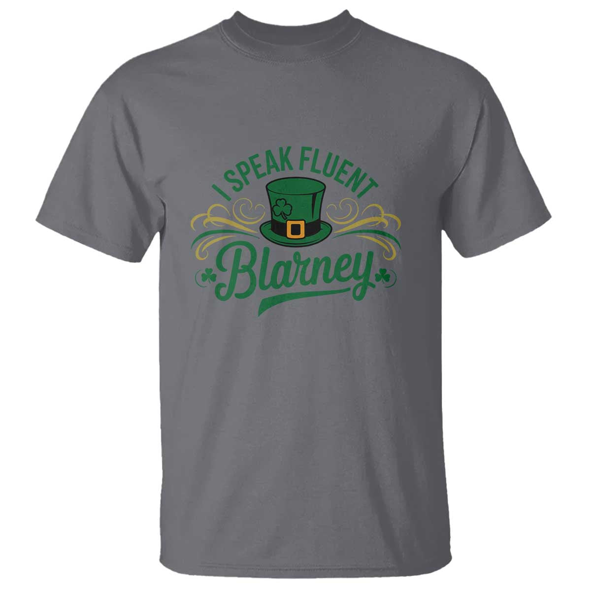 I Speak The Blarney T Shirt Funny Irish St. Patricks Day TS02 Charcoal Print Your Wear